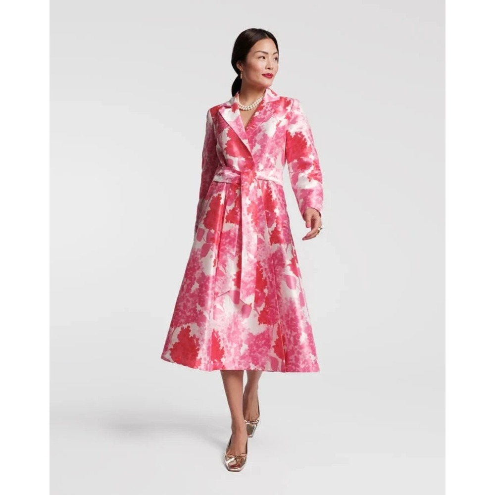 Frances Valentine Dress Hydrangea Floral Lucille Wrap